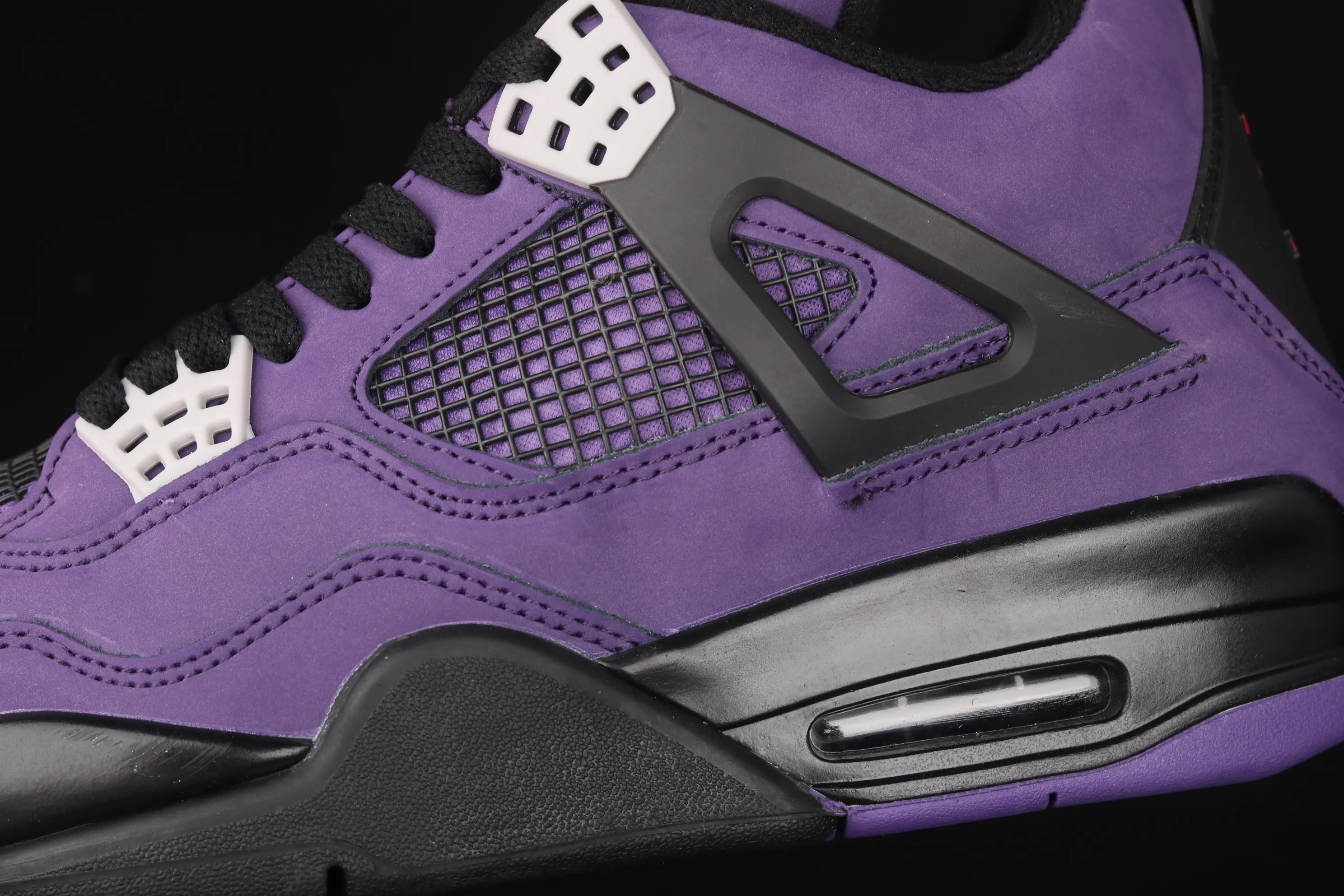 All categories Air Jordan Jordan series basketball shoes Air Jordan 4 G version Air Jordan 4 Retro AJ4 Joe 4 suede black and purple 308497-408